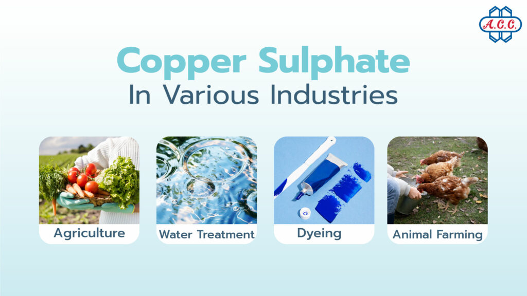 Applications of copper sulphate in various industries