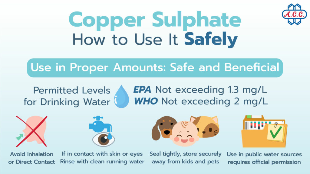 How to use copper sulphate safely