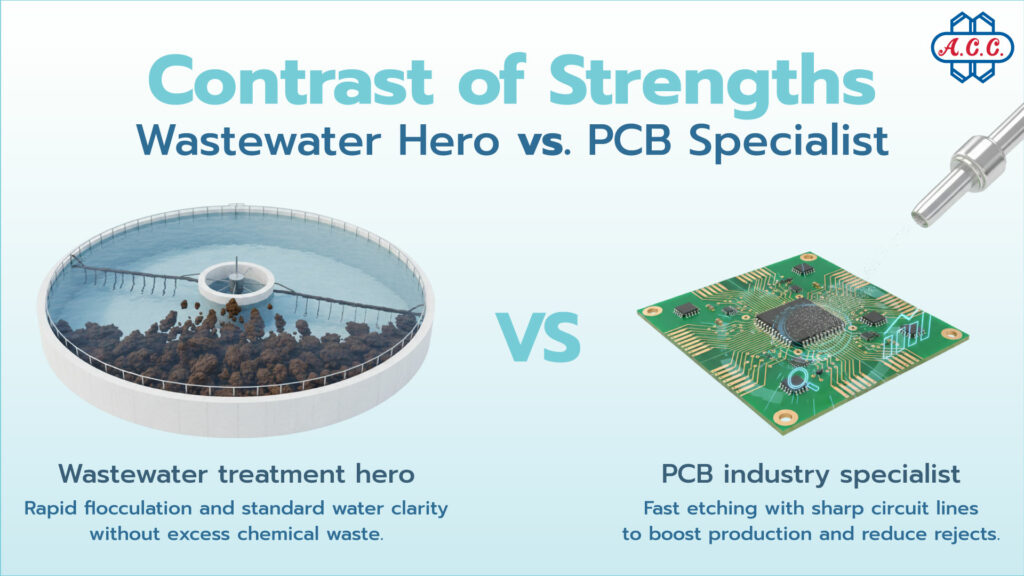 Ferric chloride wastewater vs pcb etching